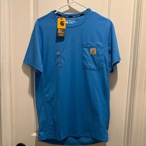 NWT Carhartt Men's Bright Blue Short Sleeve Tee